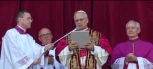 Papa Leão XIV em discurso de anúncio