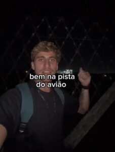 Thiago Jatobá em vídeo sobre invasão de pista de pouso do Aeroporto do Galeão