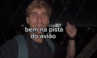 Thiago Jatobá em vídeo sobre invasão de pista de pouso do Aeroporto do Galeão