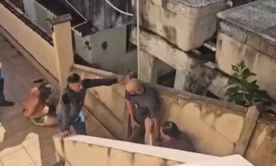 Polícia Civil do RJ prendendo suspeitos durante operação