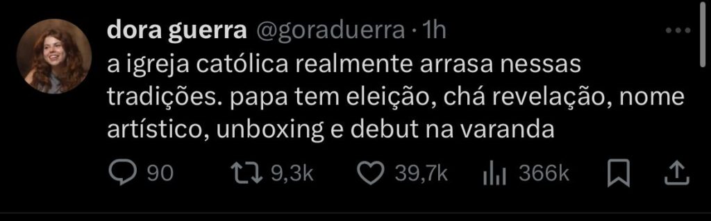 Print de tuíte