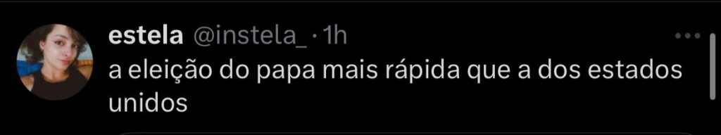 Print de tuíte
