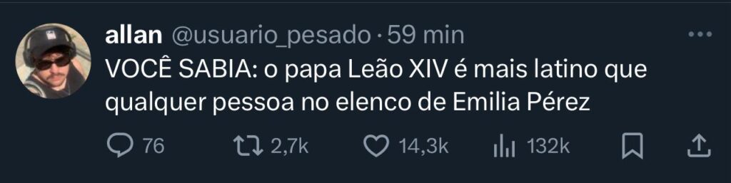 Print de tuíte