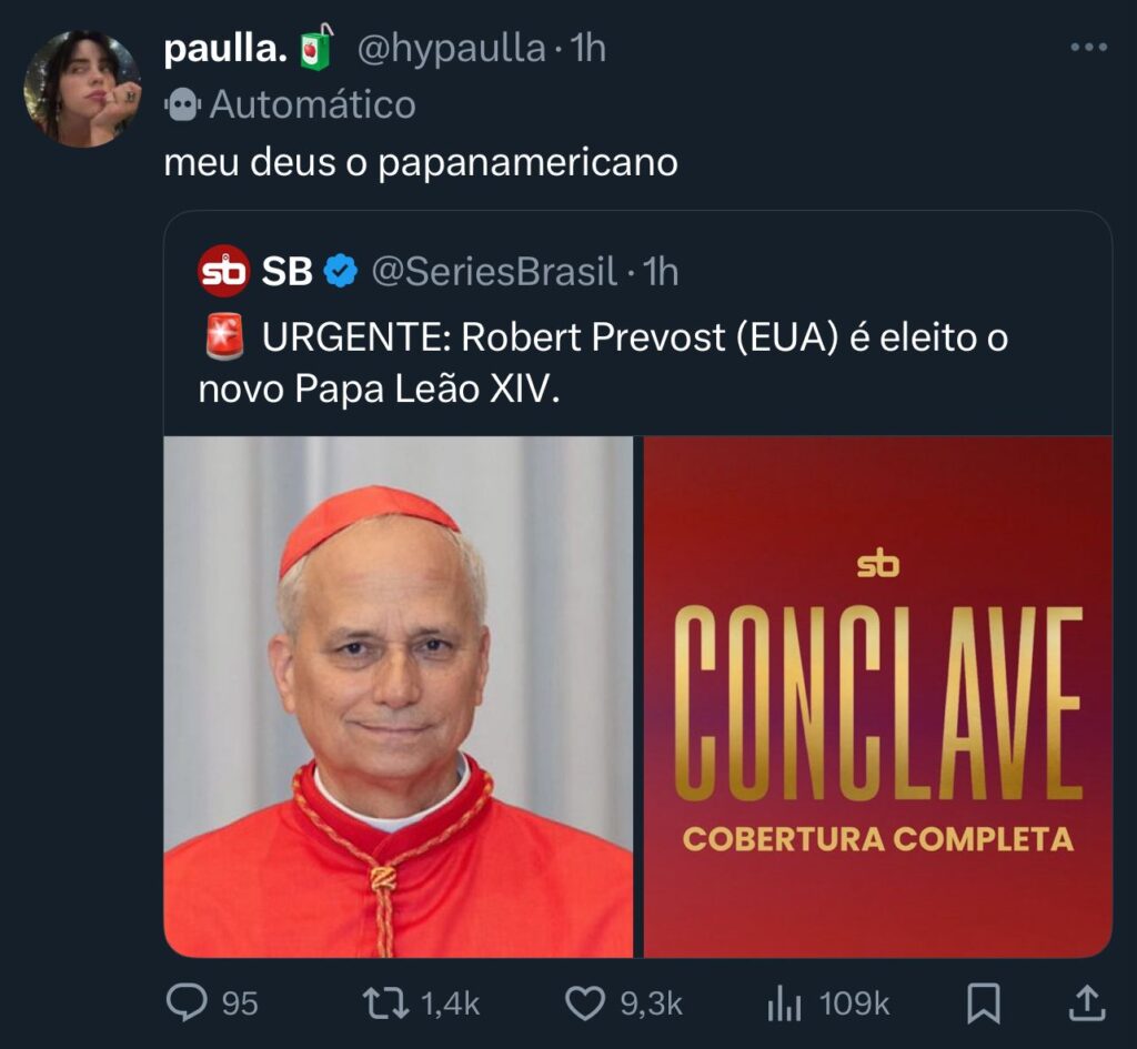 Print de tuíte