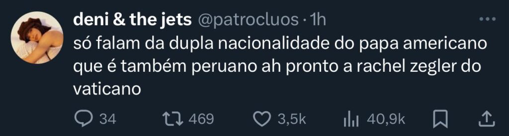 Print de tuíte