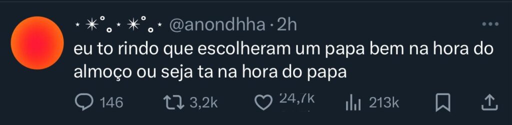 Print de tuíte