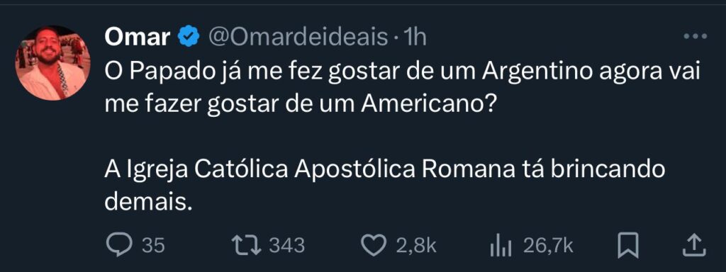 Print de tuíte