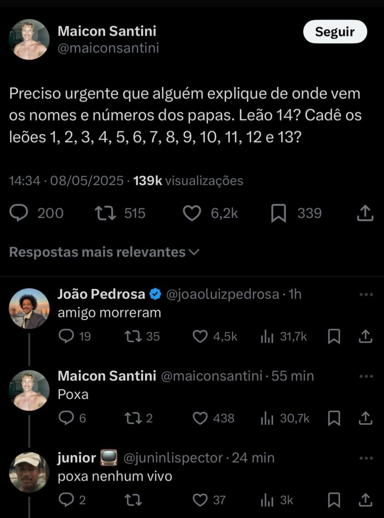 Print de tuíte