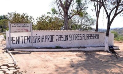 Fachada da Penitenciária Jason Soares Albergaria (PPJSA), em São Joaquim de Bicas