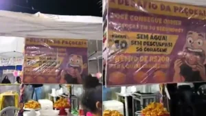 Mulher se engasga em desafio com paçoca e segue internada