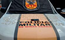 Pedras de crack apreendidas pela Polícia Militar