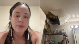 Inquilina abandona apê após teto cair e liberar baratas