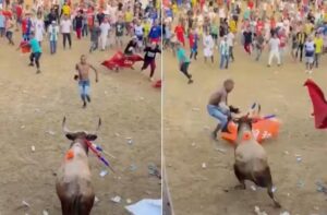 Participante morre durante festa com touro em Fundación, na Colômbia
