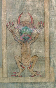 Codex Gigas, conhecido como ‘Bíblia do Diabo’, é o maior manuscrito medieval já produzido e está preservado na Biblioteca Nacional da Suécia | Reprodução/Wikimedia Commons
