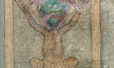 Codex Gigas, conhecido como ‘Bíblia do Diabo’, é o maior manuscrito medieval já produzido e está preservado na Biblioteca Nacional da Suécia | Reprodução/Wikimedia Commons
