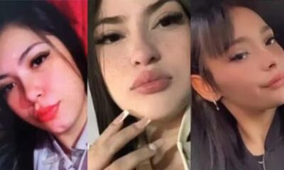 Foto de três meninas jovens da Argentina.