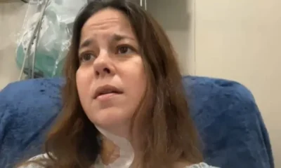 Mulher de 36 anos internada em um hospital.