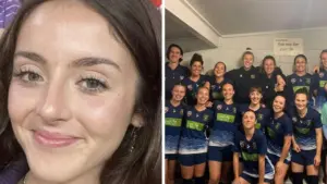 Finley Bone foi homenageada por seu time | Reprodução/Redes sociais