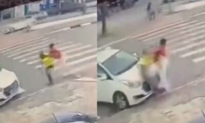 Mulher também foi agredida com socos | Reprodução/Redes sociais
