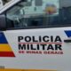 Imagem mostra carro da Polícia Militar.