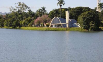 Imagem mostra Lagoa da Pampulha.