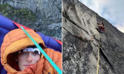 Imagem mostra Balin Miller que morreu após cair de montanha durante escalada.