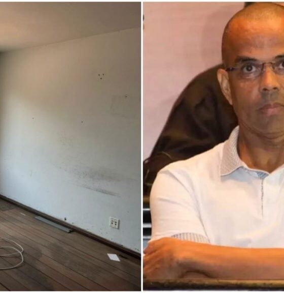 Um dos imóveis chegou a abrigar o 33º Batalhão da Polícia Militar de Minas Gerais entre 2000 e 2024 | Brunno Dantas/TJRJ + Sandra Santos Leilão/Reprodução