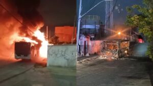 Criminosos incendeiam ônibus em Belo Horizonte e deixam bairro sem energia elétrica