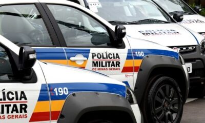 Carro da Polícia Militar de Minas Gerais.