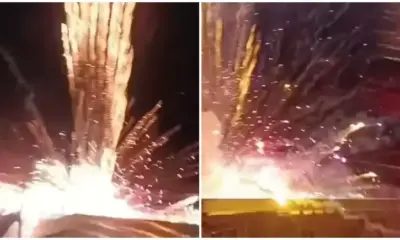 Abertura do Natal em Estação termina com acidente em show pirotécnico